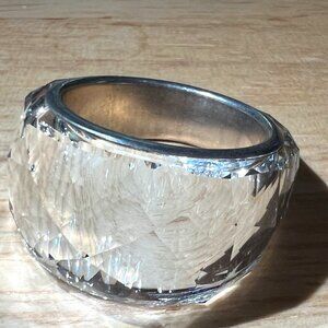 Brand New, Never Worn Authentic Swarovski Large Clear Crystal Nirvana Ring, sz60